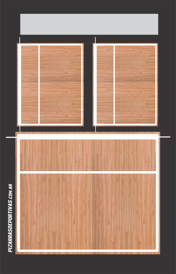 Voleyball (34*22) cm - Oficio con portablock - Image 2