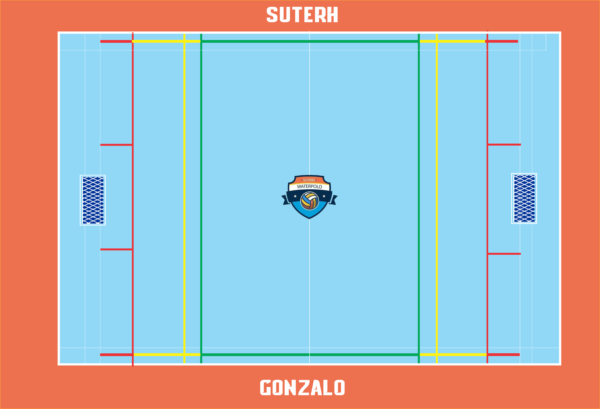 Waterpolo 34*22 cm - acrílico