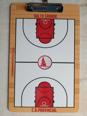Pizarra de madera con portablock 34x22