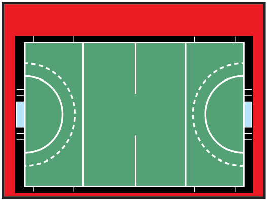 Ejemplo de cancha de Hockey