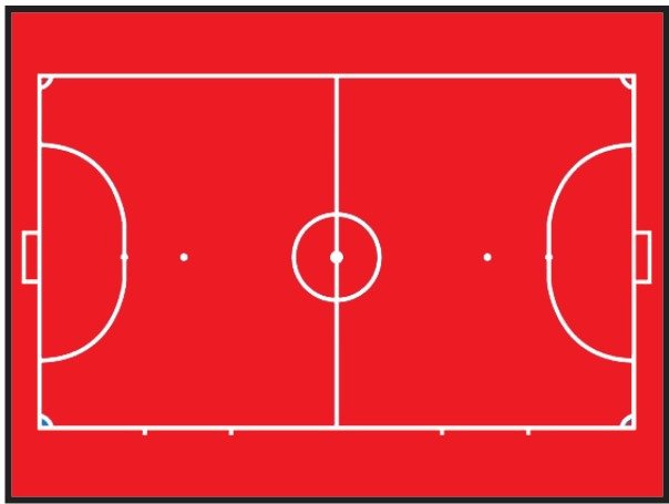 Ejemplo de cancha de Futsal